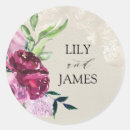 Search for wine wedding stickers Floral