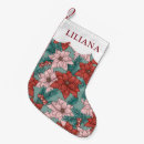 Search for poinsettia christmas stockings Flowers