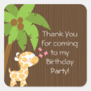 Search for giraffe birthday stickers Jungle