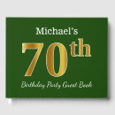 Search for 70th birthday guest books Elegant