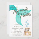 Search for mermaid and pirate invitations Pirates and mermaids