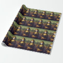 Search for mona lisa wrapping paper Funny
