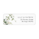 Search for spring wedding return address labels Botanical
