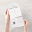 Search for gold typography wedding invitations White