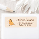Search for parakeet return address labels Cartoon