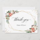 Search for winter wedding thank you cards Red