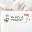 Search for cute dinosaur return address labels Birthday