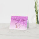 Search for sweet 16 thank you cards Modern