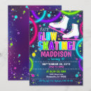 Search for glow in the dark skating invitations For kids