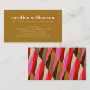 Search for pink and gold business cards Chic