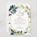 Search for gold geometric baby shower invitations Simple
