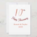 Search for 10th anniversary invitations 10 20 30 40