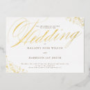 Search for gold and white wedding invitations Script
