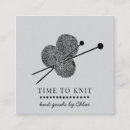Search for knitting business cards Handmade
