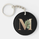Search for gold letter key rings Botanical
