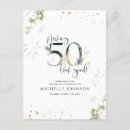 Search for gold and green birthday invitations Watercolor