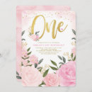 Search for rose gold birthday invitations Watercolor