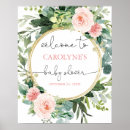 Search for greenery baby shower welcome signs Baby in bloom