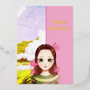 Search for anime birthday invitations Pink