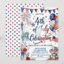 Search for funny flag invitations Red white and blue