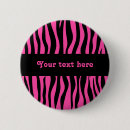 Search for zebra and pink badges Fashionable
