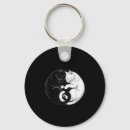 Search for yin yang cat key rings White