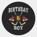 Search for birthday boy 5 stickers 5th