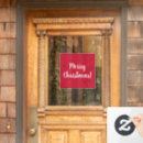 Search for merry christmas window decals Red