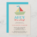 Search for ahoy its a boy invitations Nautical