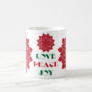 Search for love peace joy mugs Festive