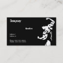 Search for weightlifting business cards Black and white