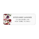 Search for red floral return address labels Autumn
