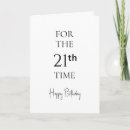 Search for 21st birthday cards Typography