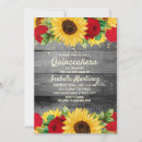 Search for sunflowers and roses invitations Rustic