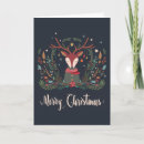 Search for deer christmas cards Holly