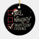 Search for naughty santa christmas tree decorations Matching
