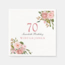 Search for 70th birthday napkins Seventieth