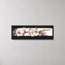Search for black and white flowers canvas prints Pink