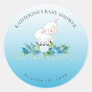 Search for lamb baby shower stickers Blue