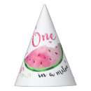 Search for watermelon paper party hats Green