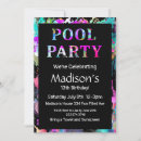 Search for 13th pool birthday invitations Trendy