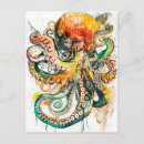 Search for octopus illustration postcards Sea