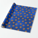 Search for big cats wrapping paper Blue
