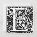Search for monogram e invitations Vintage