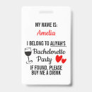 Search for wedding id badges Bridal shower