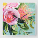 Search for bright colors clocks Florals