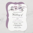 Search for purple and grey wedding invitations Floral