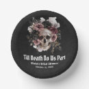 Search for gothic halloween paper plates Black and white