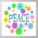 Search for 70s peace sign posters Flower