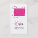 Search for handbag business cards Pink